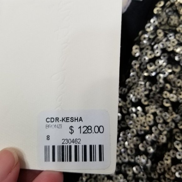 Native Rose For LF Gold Sequin Kesha Shimmer Mini Skirt Women's Size 8 - Picture 3 of 8